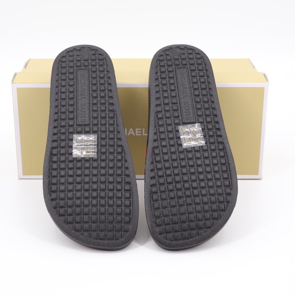 Michael Kors 6 Gilmore Embellished Slide Sandals Black Multi - Picture 16 of 16